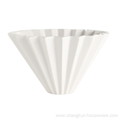 Coffee filter cup ceramic dripper Origami shape